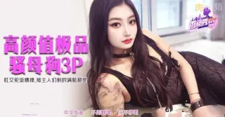 XJX551 高顏值極品騷母狗3P 肛交輪流爆操被主人射得滿臉都是