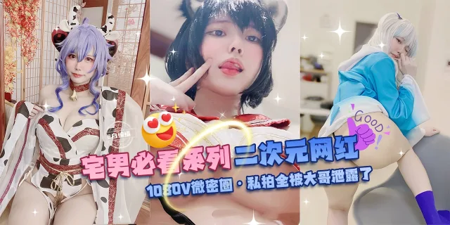网曝黑料-宅男必看系列 二次元网红-1080V微密圈 私拍全被大哥泄露了