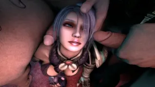 【3D】莉娜被壮汉强行后入推进